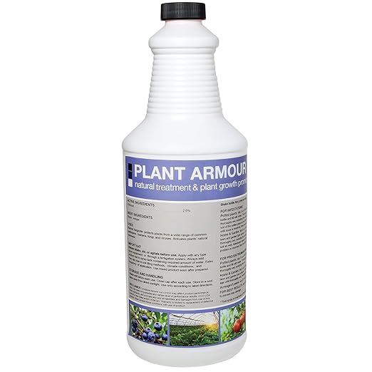 GGO Plant Armour – Natural Plant Disease Control & Growth Promoter with Chitosan – Concentrated Solution for Lawns, Potted Plants, Fruits, and Vegetables – Easy-to-Use, Non-GMO, Made in USA