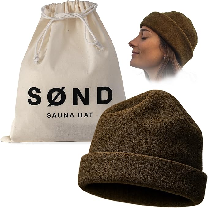 Sauna Hat – Natural Merino Wool Sauna Accessory for Heat Protection – Eco-Friendly, Lightweight & Durable