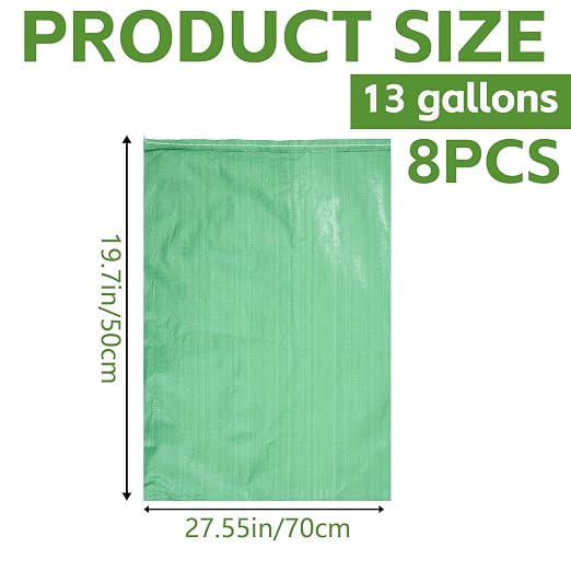 13 Gallon Slow Release Tree Watering Bags Tree Watering Bag with PVC Lining for New Trees and Shrubs Automatic Irrigation reducing Water Waste（8PCS）