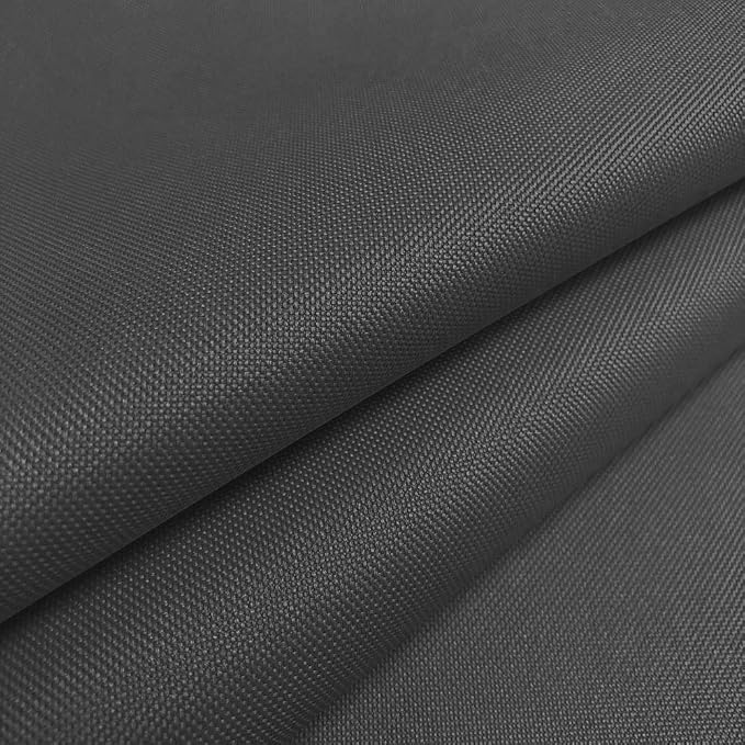 Waterproof Canvas Fabric by The Yard 58" W 600D Upholstery Polyester Material Indoor Outdoor Water Resistant Fabric for Chair Cushion Furniture Cover Sewing DIY Cloth, 5 Yards Gray