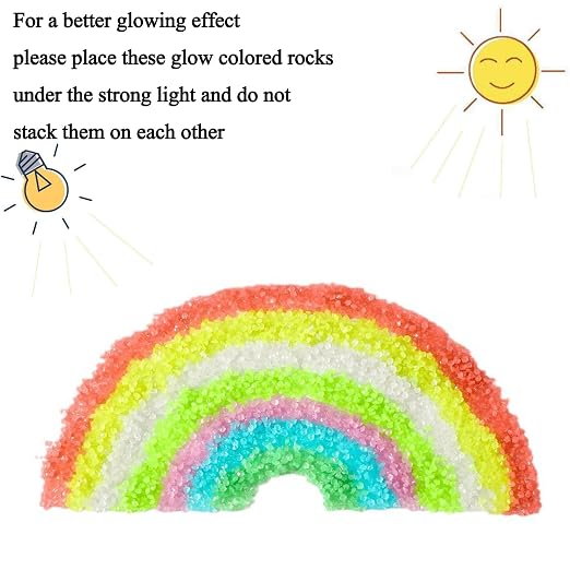 Glow in The Dark Stones,Outdoor Glow Rocks for Landscaping 4.4LB | 80000PCS, 0.07-0.2in non-toxic resinn, Long luminous time, waterproof & weather-resistant for yard, pool and fish tank decor.