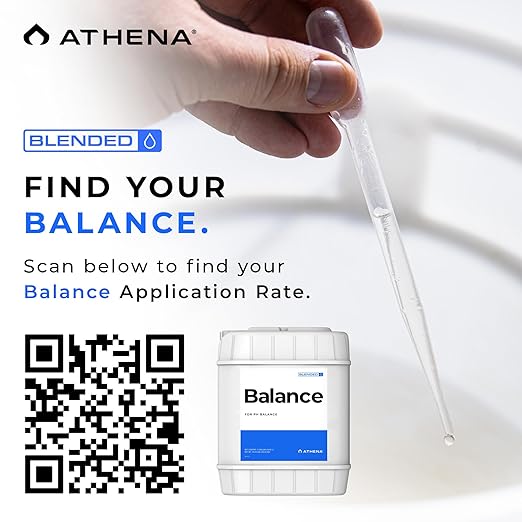 Athena Blended Balance | Liquid pH Buffer & Stabilizer for RO Water | Formula for Hydroponics | Sediment-Free, Dosatron Compatible | 5 Gallon