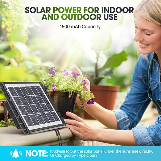 Solar Irrigation System for Garden - Skycow 2W Solar & USB Power Automatic Drip Irrigation Kit15 Potted Indoor Outdoor Garden Balcony Anti-Siphoning Plant Watering System 25 Timing Mode