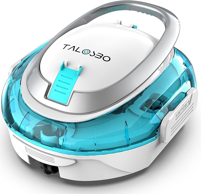 S2 Robotic Pool Cleaner – Dual-Layer Filtration, 90-Min Runtime, Powerful Cordless Pool Vacuum for Above-Ground & Flat Pools, Efficient Debris Removal & Auto-Parking Design