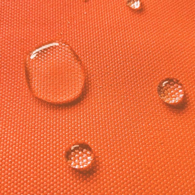 Waterproof Canvas Fabric by The Yard 58" W 600D Upholstery Polyester Material Indoor Outdoor Water Resistant Fabric for Chair Cushion Furniture Cover Sewing DIY Cloth, 5 Yards Orange