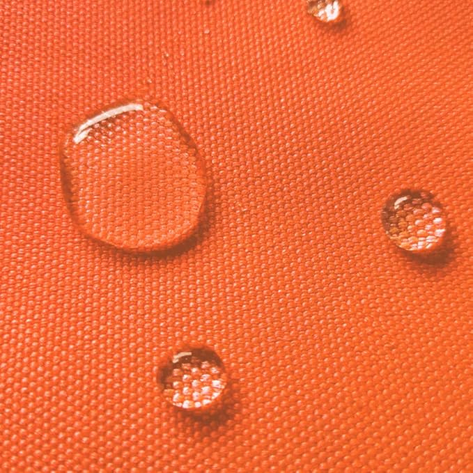Waterproof Canvas Fabric by The Yard 58" W 600D Upholstery Polyester Material Indoor Outdoor Water Resistant Fabric for Chair Cushion Furniture Cover Sewing DIY Cloth, 1 Yard Orange