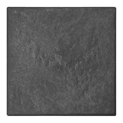 TierraVerde 10-Pack 12”x12” Stomp Stones, Faux Stone - Square, Black | Non-Slip Outdoor Decorative Stepping Stones Set for Landscaping – DIY Decor for Walkways & Yard Pathways