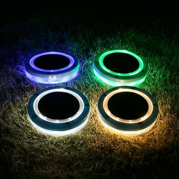 Solar Floating Pool Lights - 4 Single Color Outdoor Decorations, Waterproof LED Lights for Patio, Garden and Pool (Blue, 1-Pack)