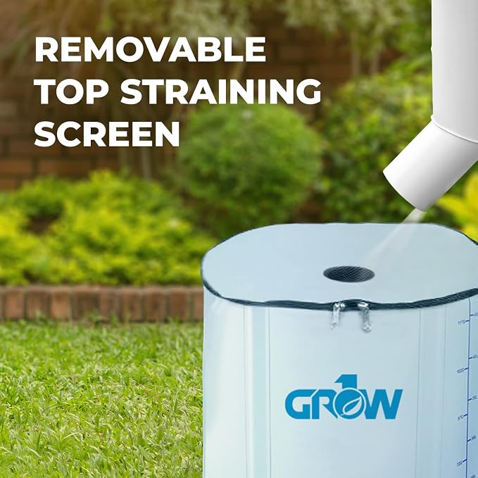 GROW1 Collapsible Reservoir Water Tank 132 Gallon Water Storage Barrel Container Portable for Garden Plants Gardening Greenhouse