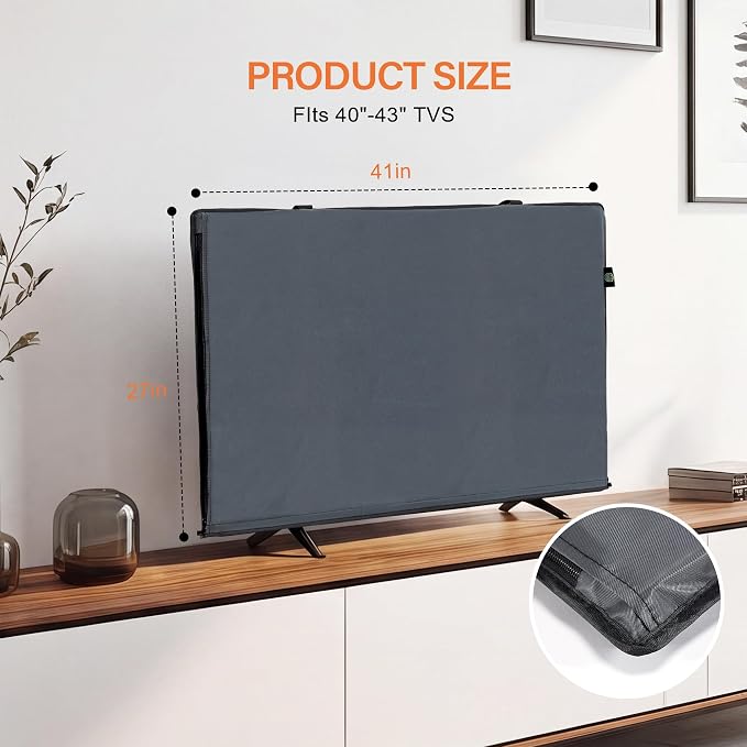 Outdoor TV Cover - All-Weather Waterproof Universal for 40 to 43 Inch TVs