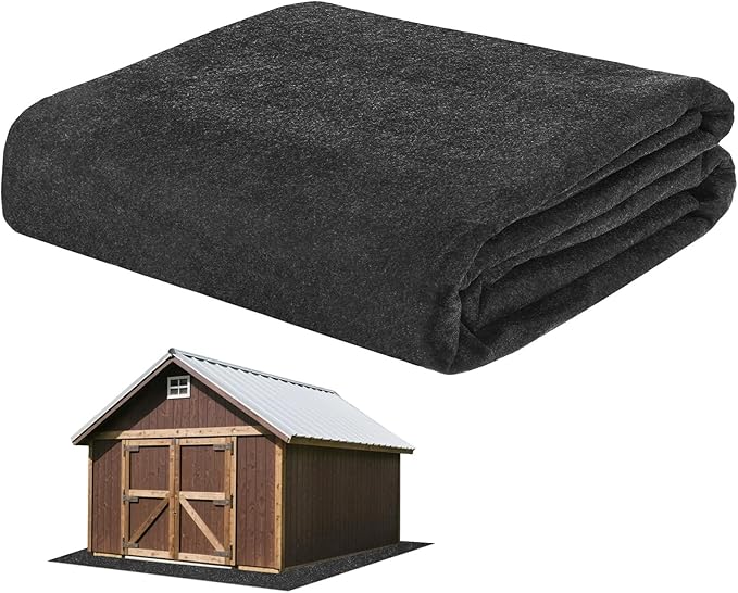 M METERXITY 3MM Thickened Outdoor Storage Shed Mat, 8.5 x 6.6 FT Garage Floor Mats with Reusable, Washable, Non Slip, Durable for Protects Garage Floors/Driveways/Entrance Doors/Deck [Gray]