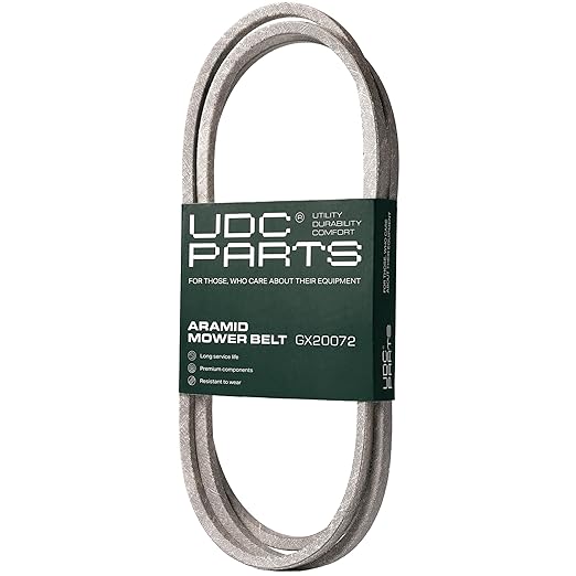UDC Parts GX20072 Deck Belt Replacement for John Deere 42 Inch D105 D110 E100 LA115 S100 D100 D120 D125 D130 L100 L110 E110 E120 E130 LA100 LA105 LA110 LA120 LA125 LA135 S110 S120 GY20570 / 104 inch