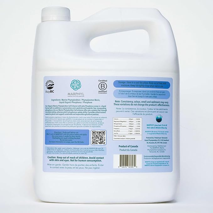 MARPHYL Organic Liquid Phosphate Soil Enhancer – Phosphorus Fertilizer for Root Development & Bloom Support, Ideal for Garden Flowers, Vegetables, Succulents & Hydroponics