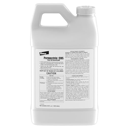 Permectrin CDS Pour-on Insecticide Pour-On & Premise Spray | Controls Flies, Lice & Ticks | 0.5 Gal Jug