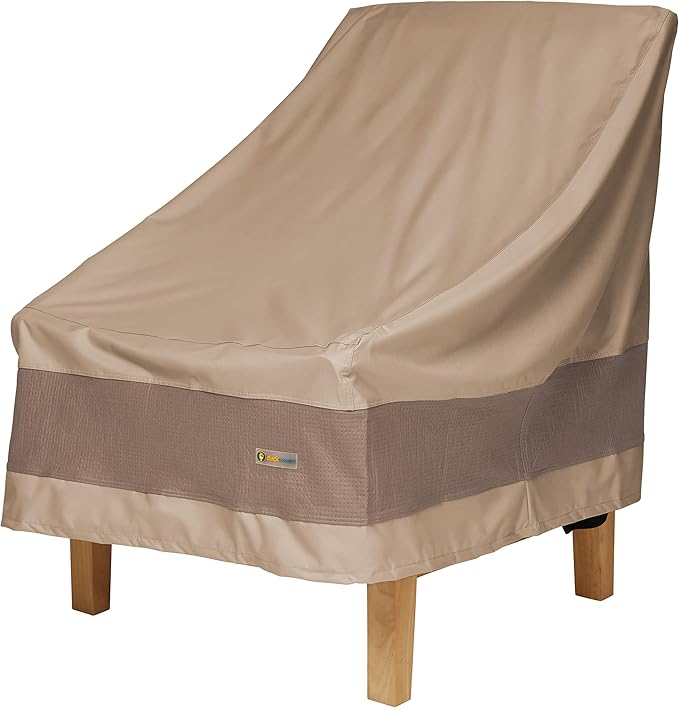 DUCKCOVERS Elegant Waterproof 34 Inch W Patio Chair Cover, Outdoor Chair Covers