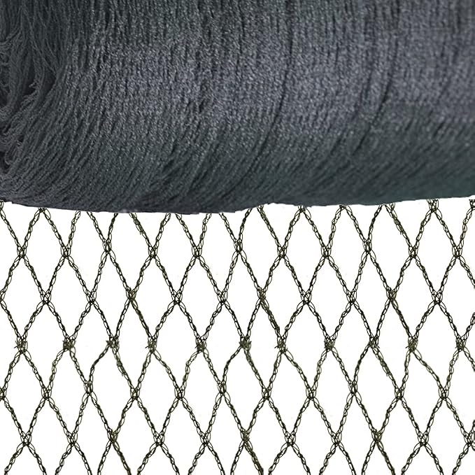 Meanchen Bird Netting 10x10 Ft, 1/2In Mesh Heavy Duty Garden Netting Pest Barrier for Plants, Vegetables, Extra Strong Woven Mesh Netting, Animal Fencing for Fruit Trees Against Birds, Deer, Poultry