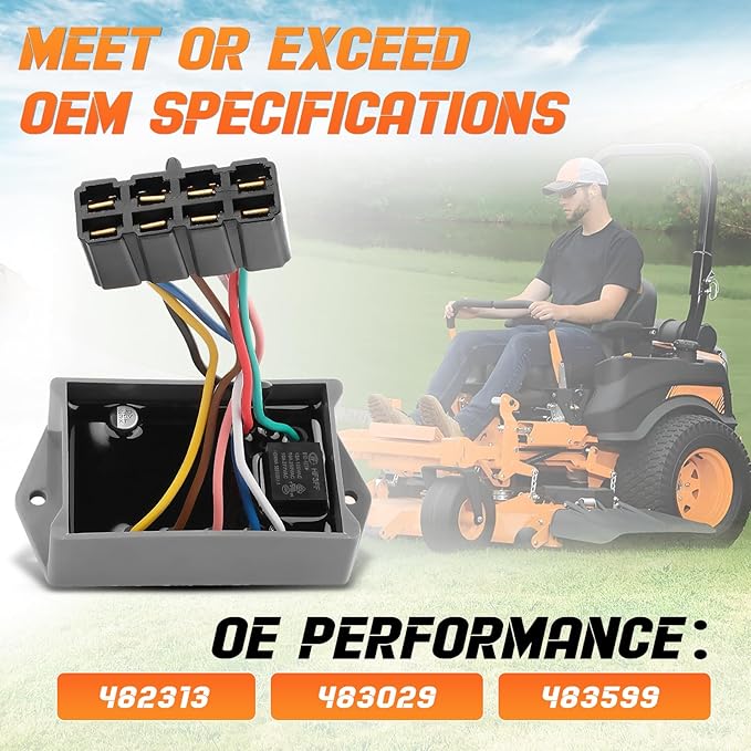 OEM Electronic Commercial Lawn Mower Module Replacement for Zero-Turn Mower 48" 52" 61" Cheetah SCZ48V-22FX,Cheetah SCZ48V-23CV,Cheetah SCZ48V-25CV, Replace# 483029 483599 482313