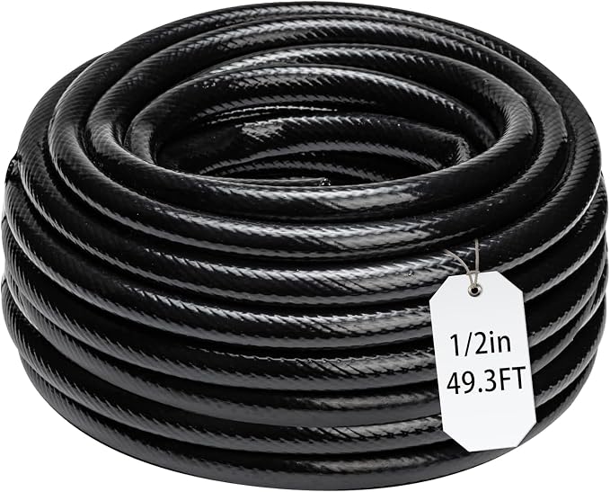 1/2 Inch Drip Irrigation Tubing-49.2Ft/15M Main Tubing Hose for Garden Irrigation System Kit, Plant Watering Irrigation Line Tubing
