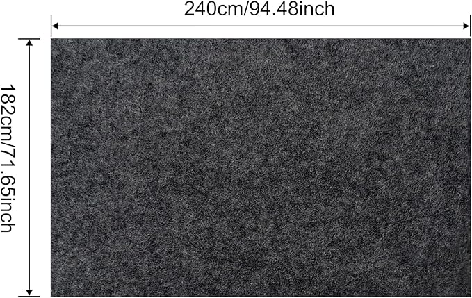 6 x 7.87 FT Outdoor Storage Shed Mat, 3mm Thickened Waterproof Shed Base Flooring Pad, Outdoor Carport Mat, Anti-Slip Dustproof Patio Furniture Floor Scratch Prevention