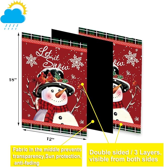 Seasonal Garden Flags Set of 12 Double Sided 12 x 18 Inch Yard Flags, Small Garden Flags for Outside, Fall Winter Halloween Christmas Outdoor Flags, Holiday Flags for All Seasons