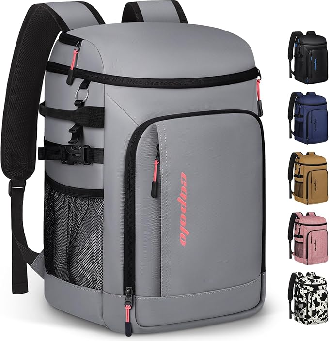 Capolo Cooler Backpack Insulated Waterproof for Women Men,36/45 Cans Lunch Backpack Coolers Leak Proof Soft Cooler Bag Ice Chest for Camping Beach
