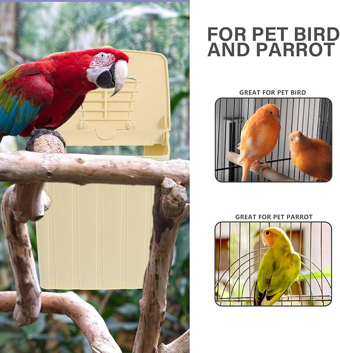 Balacoo 12 Pcs Plastic Bird Nest Box, Bird Breeding Box with Hooks for Birdcage Hanging - Squirrel Nesting House for Finch, Parrot, Budgie, Parakeets Cockatiels - Parrot Supplies | Professional Parakeet Breeding House with Perch, Hanging Nesting House ...