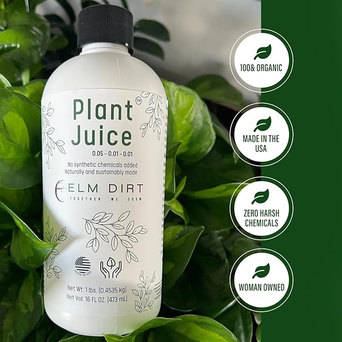 Elm Dirt Organic Fertilizer for All Plants - Liquid Plant Food Indoor & Outdoor, 2.5 Gallon