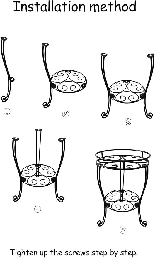 TREEZITEK One 18.9IN tall plant stand,two set of 6 inches plant stands