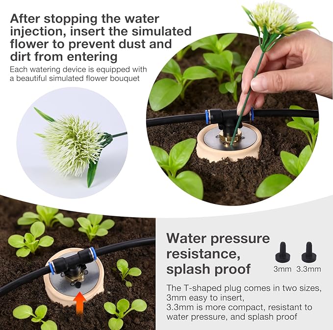 4pcs Olla Watering System 17oz Plant Self Watering Garden Watering System 3.1x3.1x6IN Irrigation System Automatic Plant Watering Devices for Garden Patio Garden Watering System Olla Watering Pot