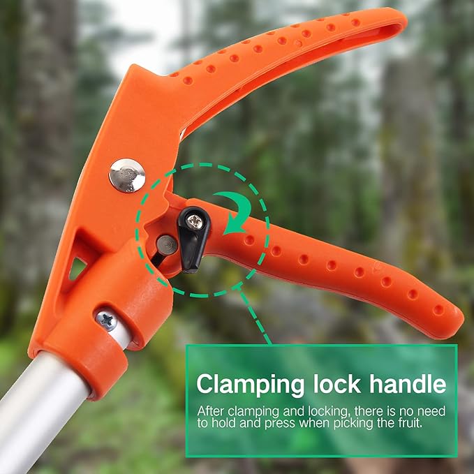 KSEIBI 143015 Long Reach Cut and Hold Bypass Pruner Max Cutting 5/16 inch (5.0 ft - 1.5 m)