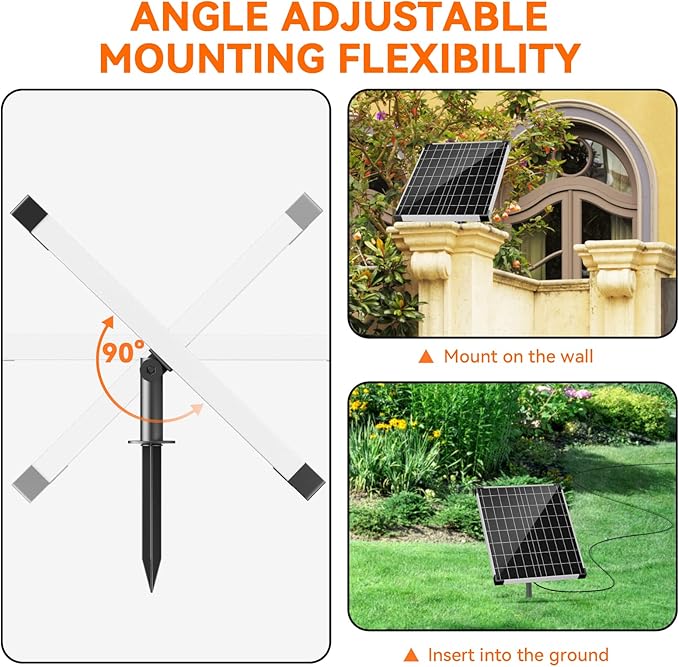 POPOSOAP 30W Solar Fountain Pump with 430GPH Flow, 7 Water Spray Heads & 16.4ft Cable, Solar Pond Pump with Adjustable Flow Valve & Dry Run Protection for Garden, Birdbath, Water Feature P130C