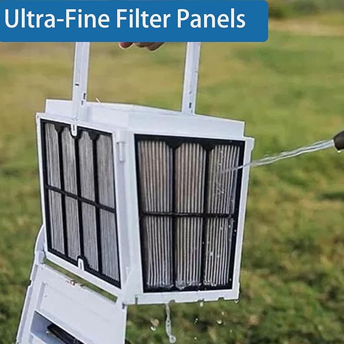 Replace Part#9991467-R4 Ultra-Fine Filter Panels Compatible with Dolphin Robotic Pool Cleaners,Pleated Cartridge Filter Replacement for Dolphin S200,Proteus DX4,Active 20,Active 30,S300i,M600