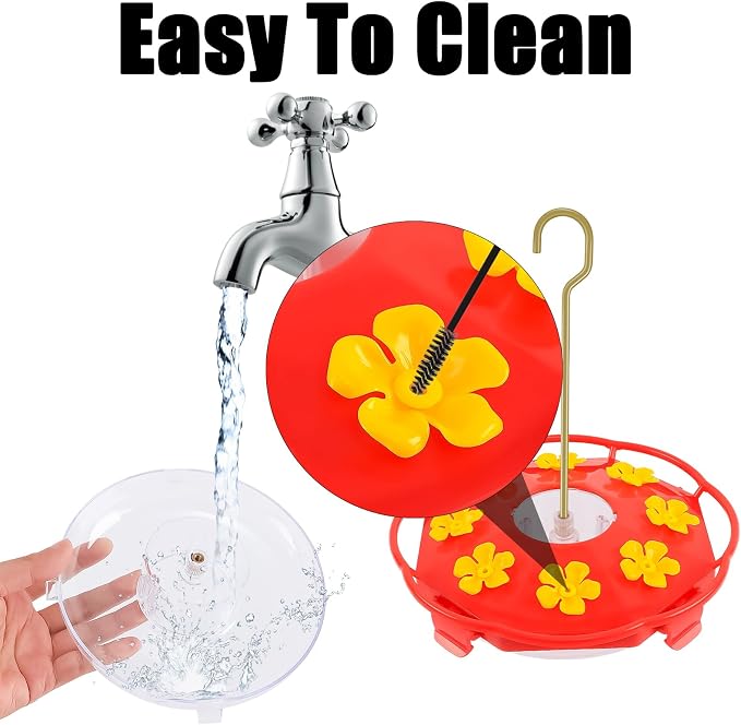 Glass Hummingbird Feeder& Plastic Disc Hummingbird Feeders