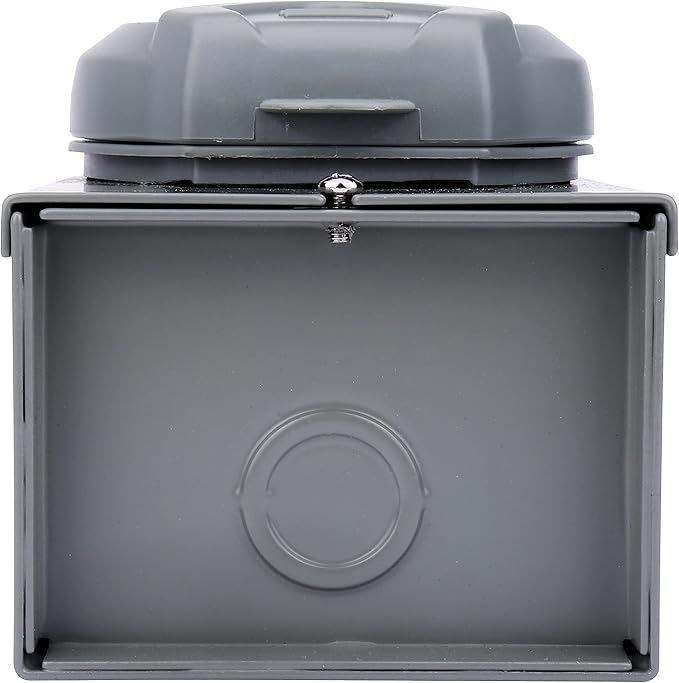 50 Amp Generator Inlet Box - NEMA SS2-50P Power – Waterproof Outlet - RV Outdoor/Indoor Weatherproof Use - 125/250V, Up to 12500 Watts – 3R Plug, ETL Listed