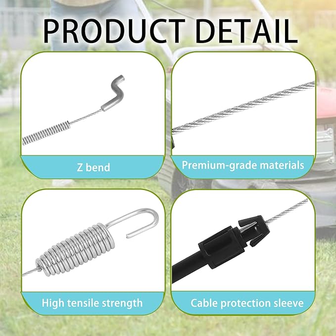 Replace Toro Recycler 22'' Traction Cable 119-2379,for Toro Recycler Lawn Mowers 20330 20350 20370 20954