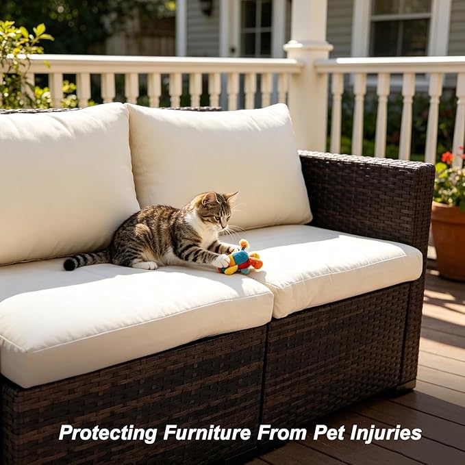 14 Piece Outdoor Cushion Covers Replacement, Waterproof Patio Couch Cushion Covers, Outdoor Furniture Sofa Covers with Zippers, Cover Only