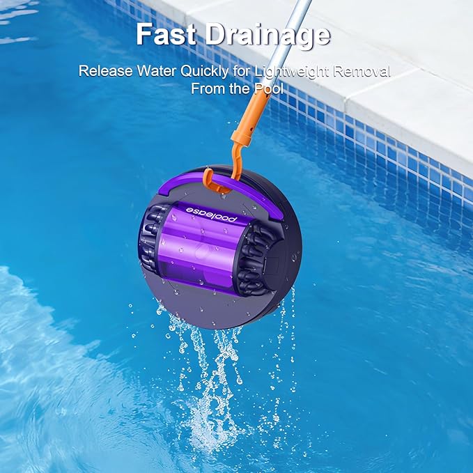 X1 Cordless Robotic Pool Vacuum, Automatic Pool Cleaner with 45W Dual-Motor, Ideal for Inground Above-Ground Flat Pool, 2L Debris Capacity