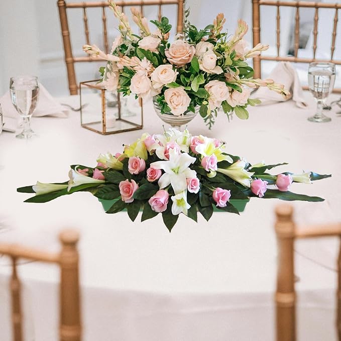 DOITOOL 20pcs Floral Foam Tray Flower Arrangement Trays for Weddings Parties and Events Capacity Floral Mud Holders for Elegant Decorations