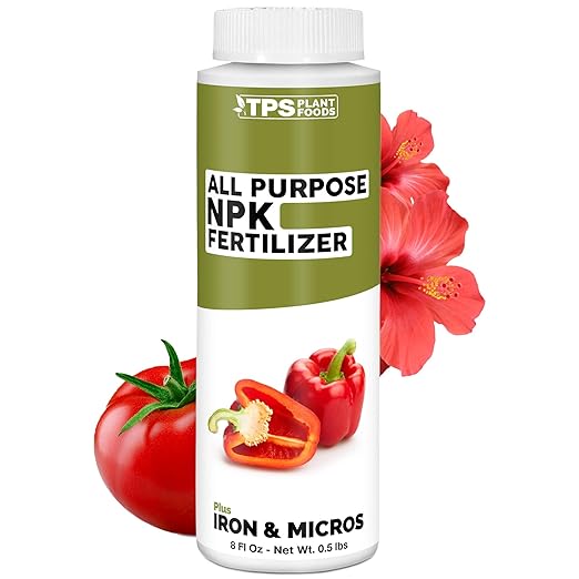 All Purpose NPK Fertilizer – Complete Liquid Plant Food for Balanced Nutrition, Vigorous Growth & Strong Root Development, 8 oz