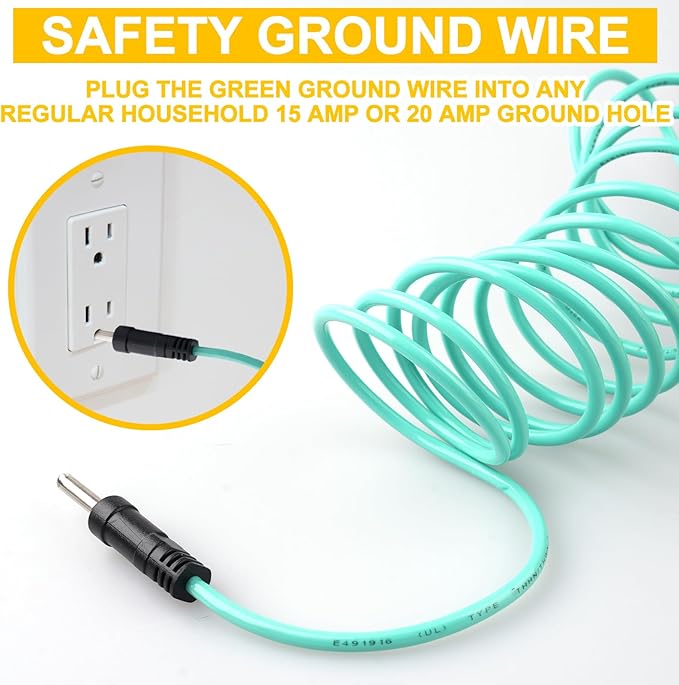 4 Prong to 3 Prong Dryer Adapter 1FT, Dryer Convert Cord Adapter NEMA 10-30P Plug to 14-30R Receptacle, STW 10 AWG with Green Ground Wire, ETL Listed