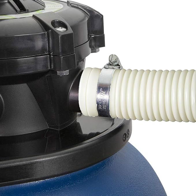 Pool Sand Filter Pump Hose - 1.25" Diameter Replacement Hose for Above Ground Pools Compatible with Pump Sand Filter and Saltwater Systems (White -1 Pack)