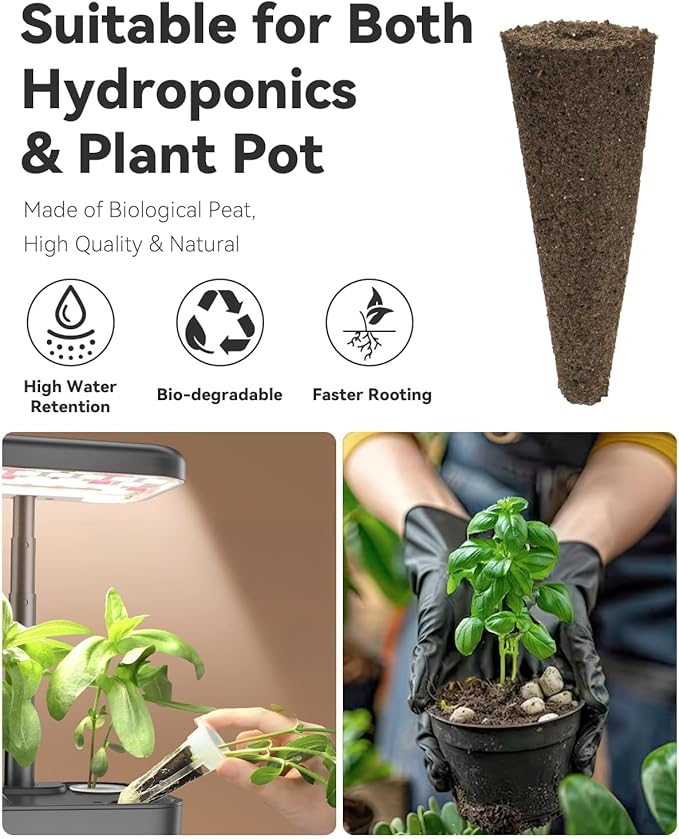 LYKOCLEAN 8-pod Salad Seeds Pod Kit for AeroGarden, iDOO, Ahopegarden Hydroponics Growing System, 350+ Seeds (Include Spinach, Lacinato Kale, Arugula, Swiss Chard, Red Leaf Lettuce, Cucumber)