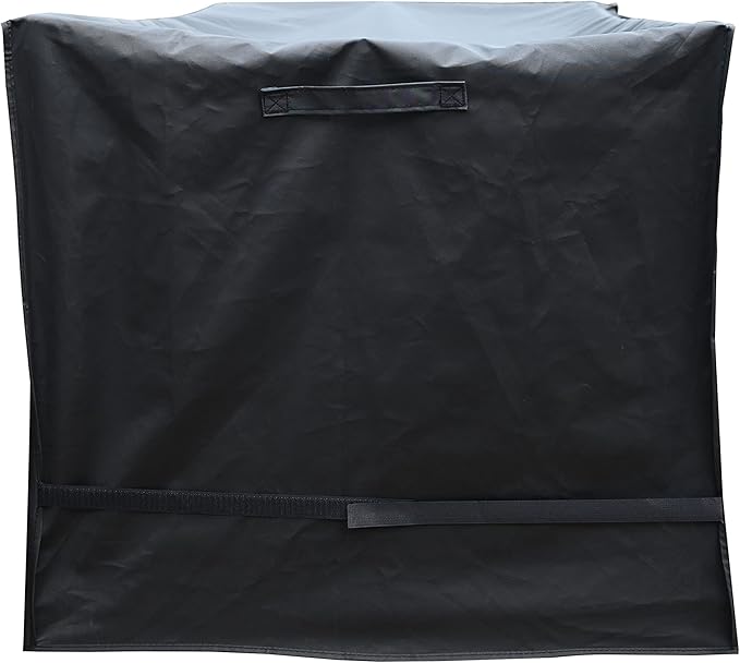 XL Storage Box cover with Straps and Handles, Waterproof Heavy Duty Outdoor Furniture Cover for Keter, Suncast, Lifetime Storage Box (Deck Box Cover, 63"(L)26"(D)28.3"(H)) Black