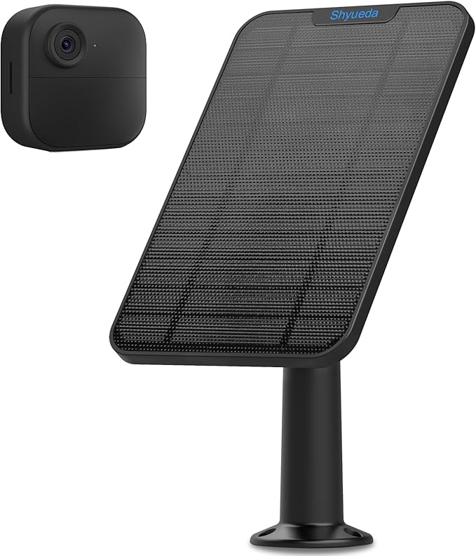 4W Solar Panel Charging Compatible with Blink 4th Gen(Type-C) Outdoor Camera,with 13.1ft Waterproof Charging Cable, IP65 Weatherproof,Includes Secure Wall Mount