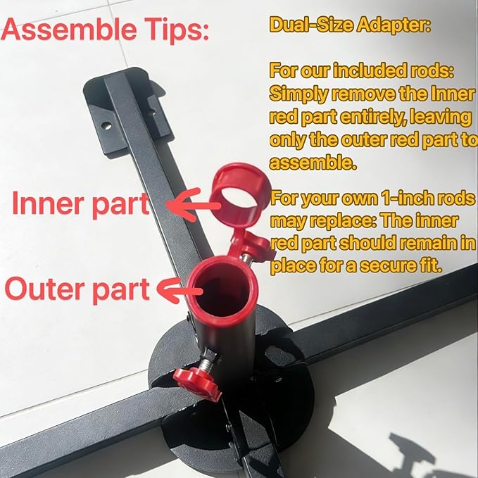 ROYOR Pool Filter Cleaner Stand Tool, Fit for 3", 4", 6" Swimming Pool Cartridge Filter Cleaner, Pool Filter Cleaning Stand with Heavy-Duty Stable Base