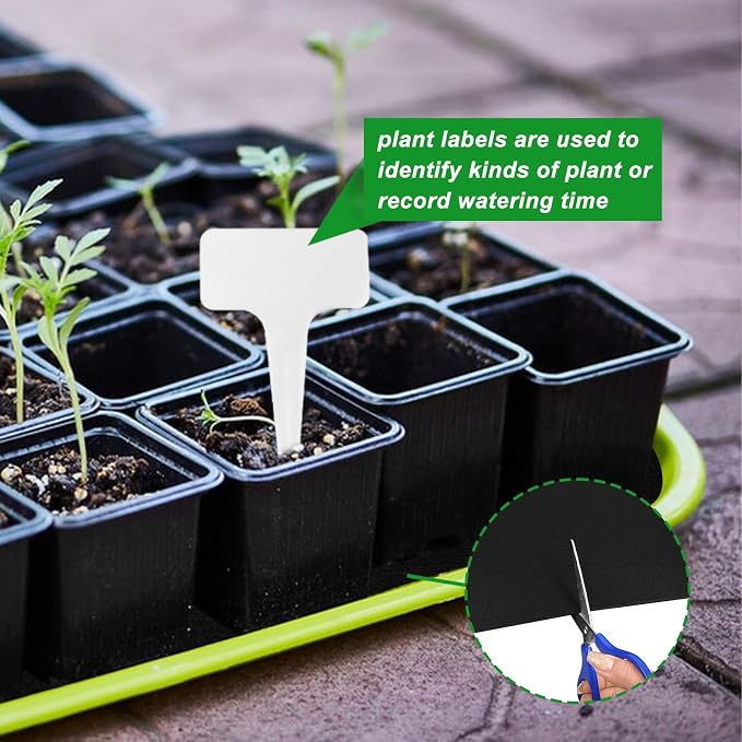 2 Pack Automatic Plant Watering Mat, 3mm Thick Self Watering Capillary Mat Wicking Mat with 20 Pcs Plant Labels, Vacation Plant Watering System for Greenhouse Hydroponics Indoor Potted Plants