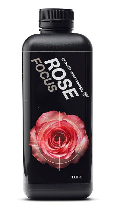 Growth Technology GT Rose Focus – Liquid Plant Food & Plant Nutrient for All Roses – Complete Formula with 12 Essential Minerals & Extra Calcium for Healthy Growth & Vibrant Blooms – 1 Quart (946 mL)