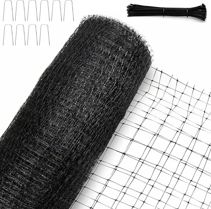 KLEWEE Bird Netting 13 x 20 FT Wide Heavy Duty Garden Netting Fine Mesh to Protect Fruit Trees, Plants and Vegetables from Birds, Deer, Squirrels and Other Animals