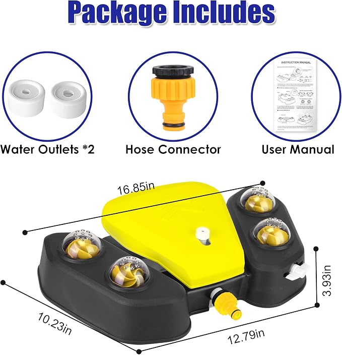 Dog Water Fountain Step On, Outdoor Paw Activated Water Fountain for Dogs, Paw Activated Drinking Water Toy with Hose for Fresh Water, Upgrade Copper Valve Set(Yellow)