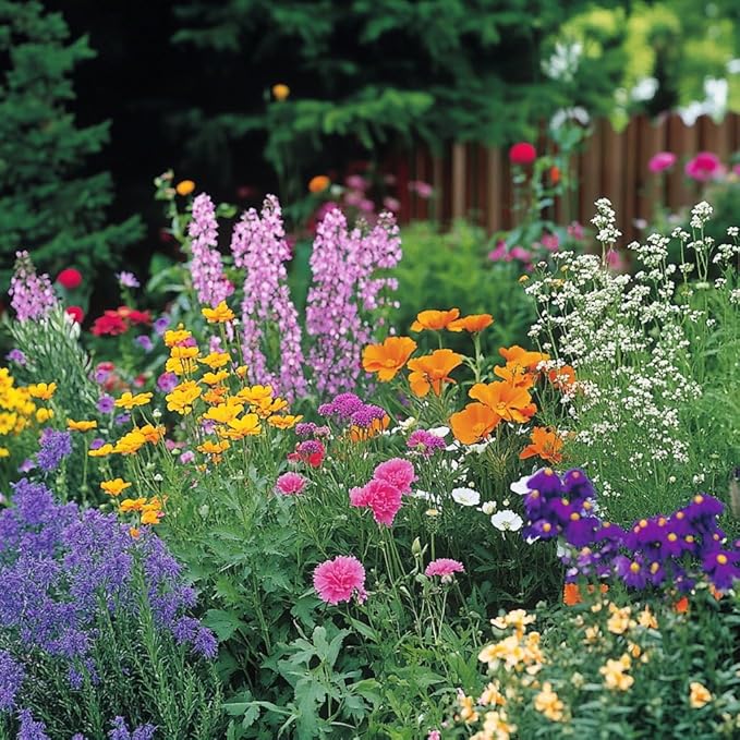 Ferry-Morse Wildflower Seed Mix & Vitamin Solution - Deer Resistant, Non-GMO - 1 lb, 4 oz - GMO Free